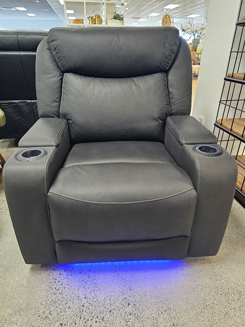 Excalibur Electric Reclining Chair Charcoal