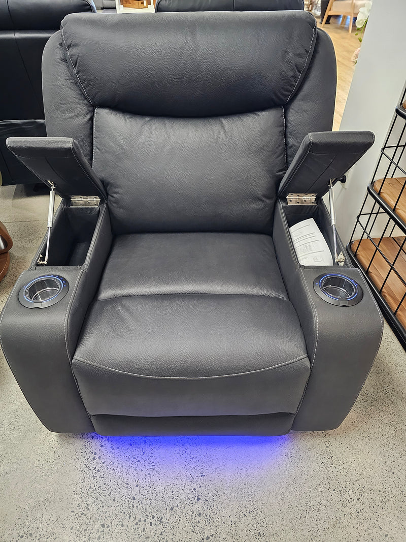 Excalibur Electric Reclining Chair Charcoal