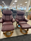 Alfredo  Recliner with Footstool Shiraz