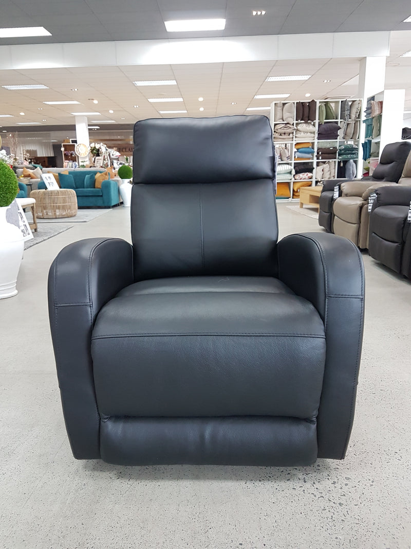 Lexi Leather Electric Recliner -Black