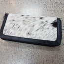 Washington Jersey Hairon and Black leather Purse