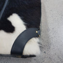 Milan Hairon and Black leather trim Shoulder bag