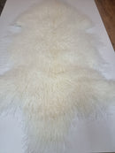 Meru Tibetan Lamb Hide - Natural White
