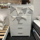 Franz 6 Drawer Tallboy Nickel Handle