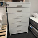 Franz 6 Drawer Tallboy Nickel Handle