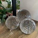 Wing cut glass balls