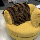 Classic Oppossum Fur throw - Brown