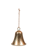 Gold Antique Textured Bell Small