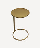 Small Gold Circle Side Sofa Table
