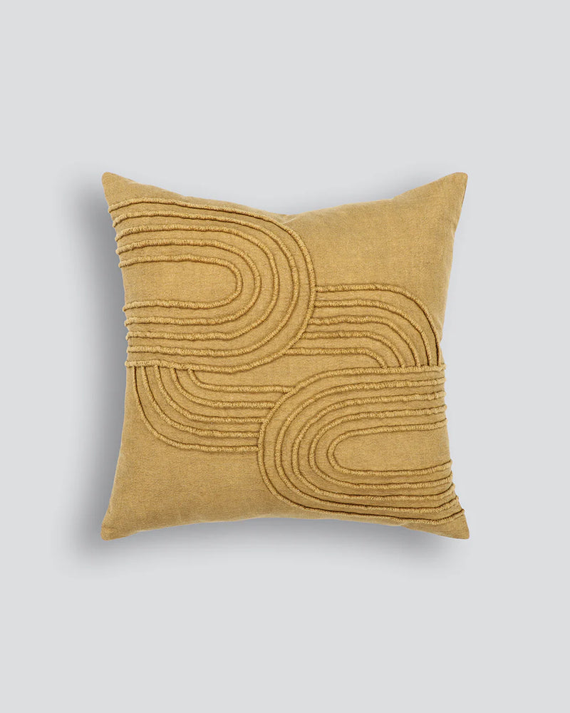 Gatsby Toffee Feather Cushion