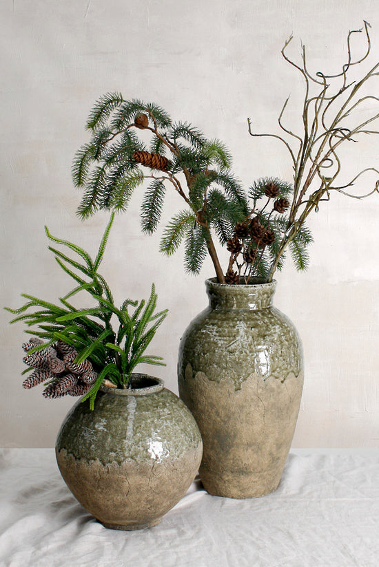 Glazed Urn Vase 47 cm