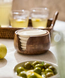 Porto Round Porcelain Coaster Set