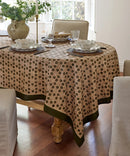 Odette Handblock Cotton Table Cloth- Large
