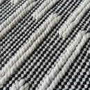 Ridge Rug 60 x 90 Ivory / Black