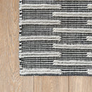 Ridge Rug 60 x 90 Ivory / Black