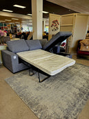 Sloane 3 Seater Chaise Sofa Bed Charcoal