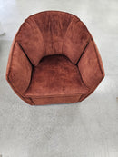 Shelly Swivel Tub Chair Burnt Orange