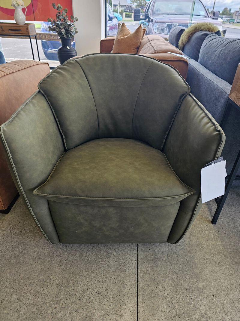 Shelly Swivel Chair Army Green