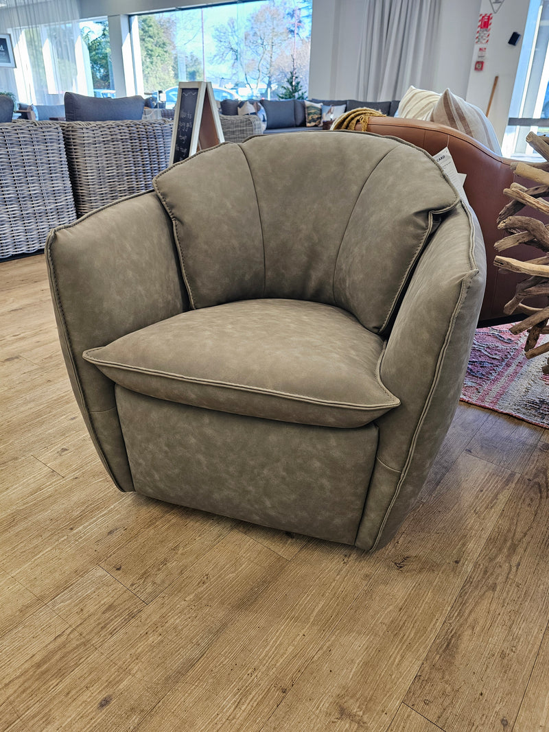 Shelly Swivel Chair Army Green