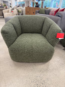Roy Auto Return Swivel Chair -  Boucle Green