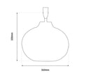 Calypso Lamp Base in Dark Antique Brass Finish