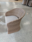 Compala Chair Wicker Light Brown Olefin