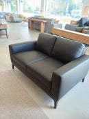 Elise Two Seater Black Leather