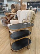 New York Brass Bar Cart
