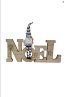 Noel Wooden Sign with Gonk