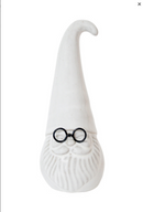 Ceramic Santa with metal glasses Large