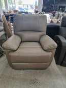 Ainsley Manual Recliner Taupe Leather
