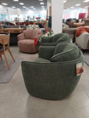 Shelly Swivel  Chair - Forest Green