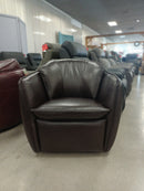Shelly Swivel  Chair - Leather Ranch Brown
