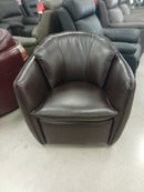 Shelly Swivel  Chair - Leather Ranch Brown