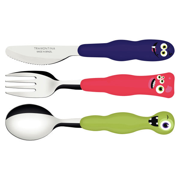 Childrens Monster Cutlery Set