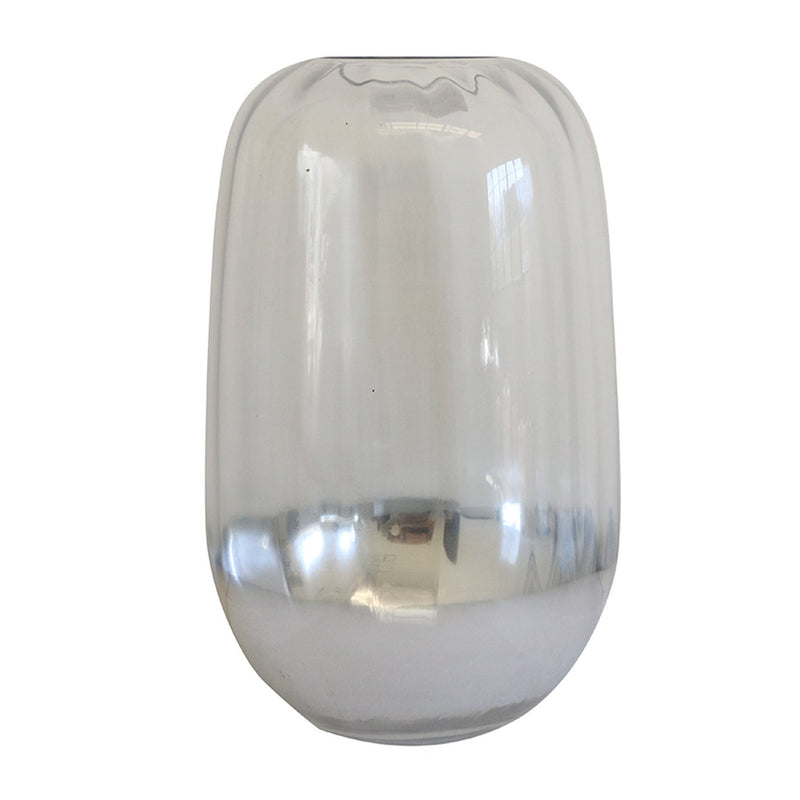 Silver Dipped Glass vase