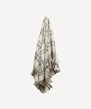 Plaid Taupe Throw
