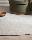 Tairua Round Rug Silver Birch
