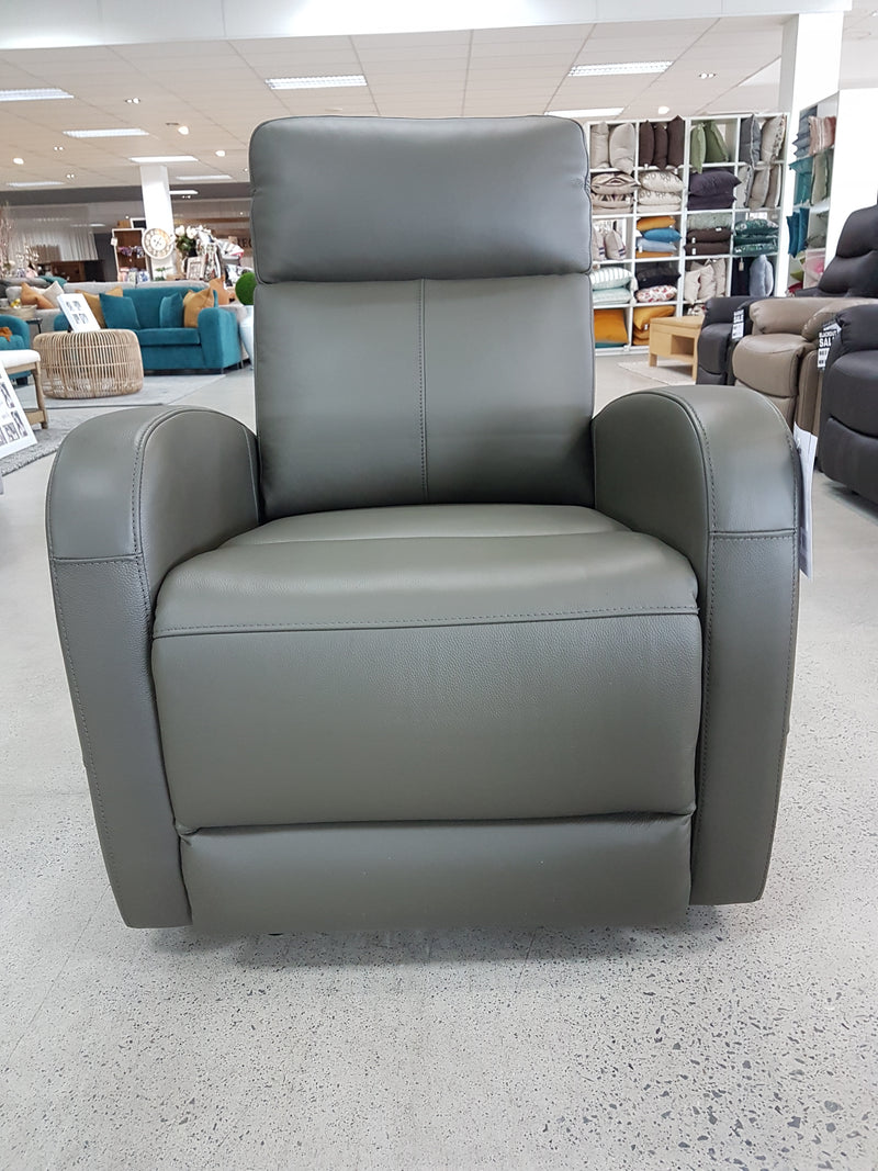 Lexi Leather Electric recliner - Graphite