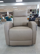 Lexi Leather Electric Recliner - Taupe