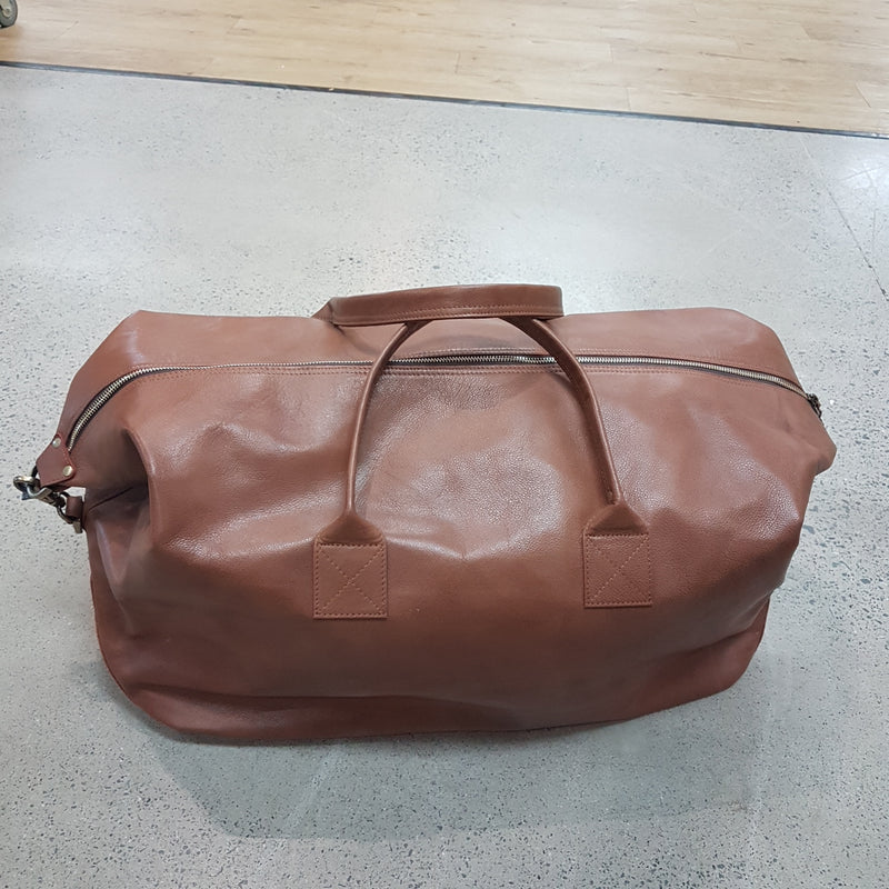 Duffle Bag - America - Tan Leather
