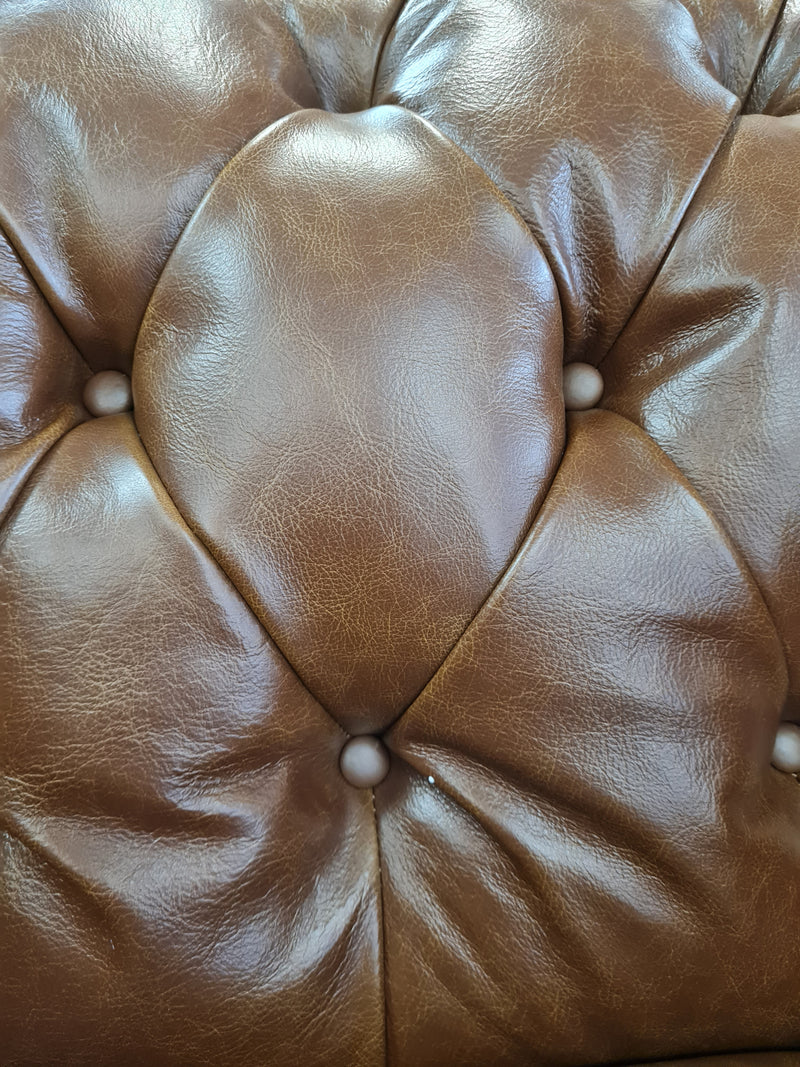 Chesterfield 2 Seater in Leather