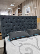 Woodstock Headboard King Dark Grey