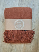 Mulberi Serenade Throw - Rust