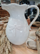 Large White Dragonfly Jug