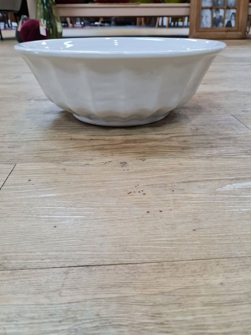 French Rustic White Mixing Bowl