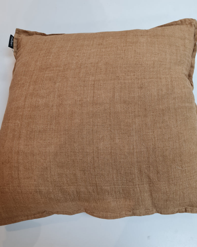 Indira Feather Filled Cushion Tobacco
