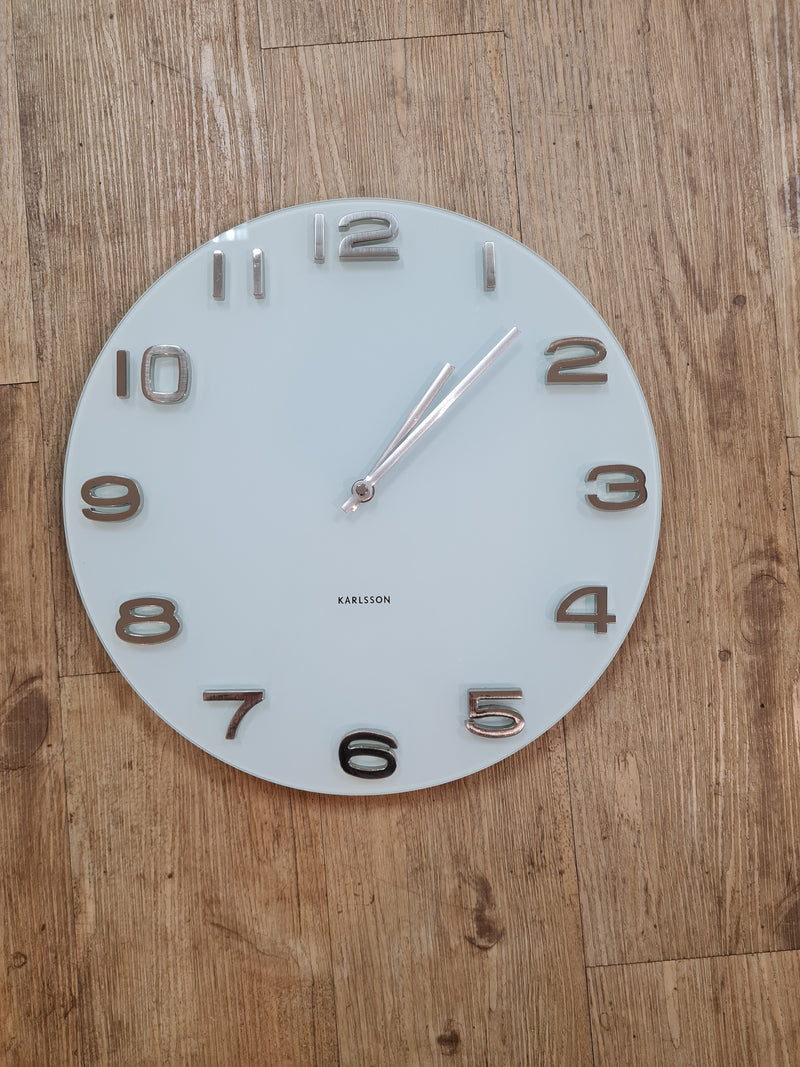 Karlsson White Vintage Clock