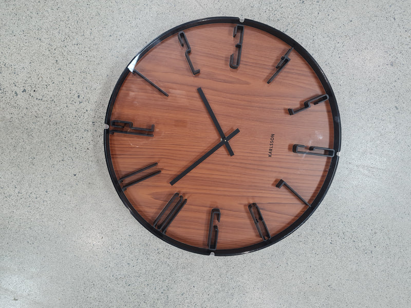 Sentient Clocks Karlsson Clock Sentient Dark Wood