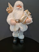 Santa with Cream coat and Gold parcel